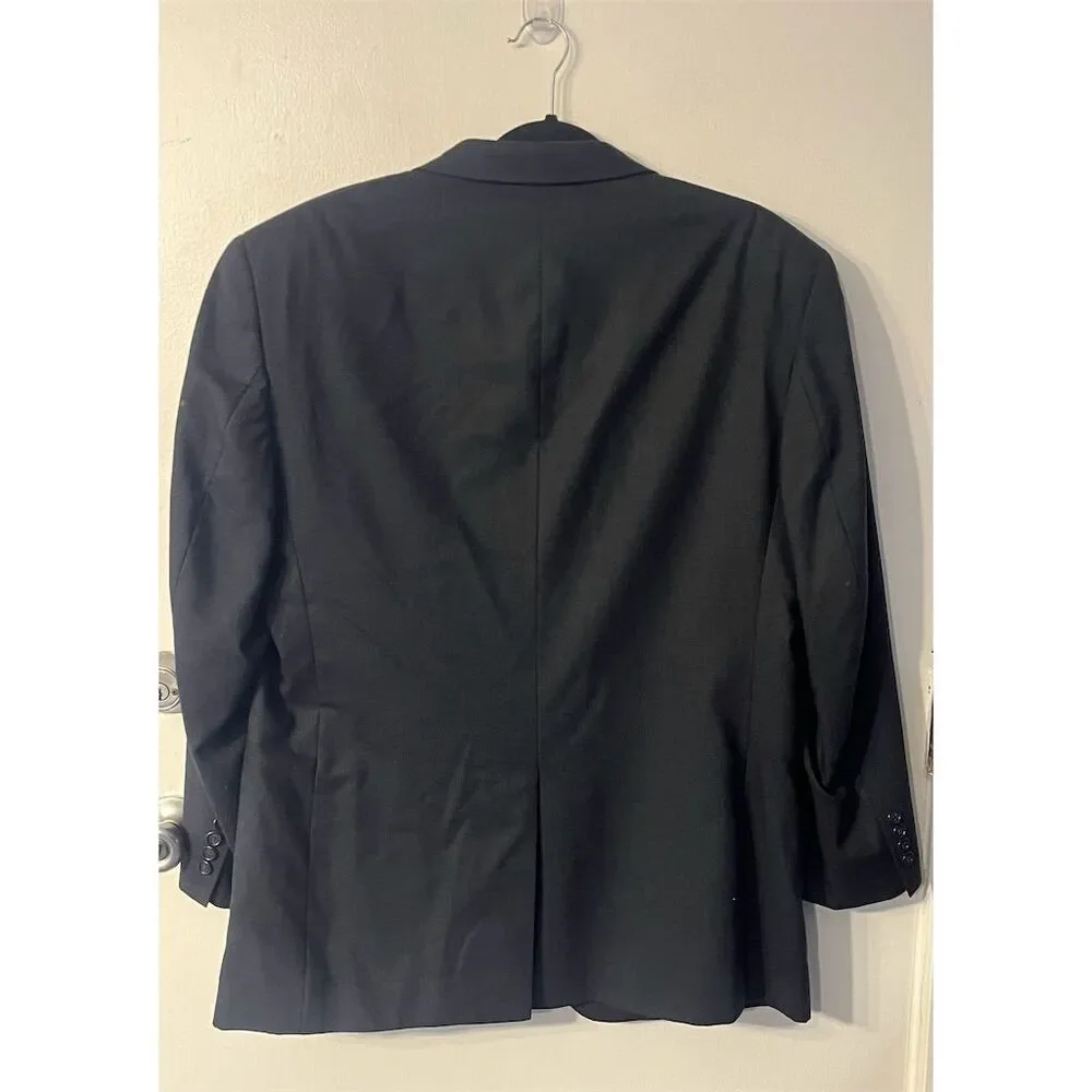Jos A Banks Men's Wool Blend Blazer Sports Coat‎ Jacket Dark Gray 44R